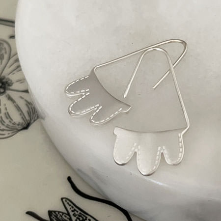 Contemporary sterling silver earrings Australia