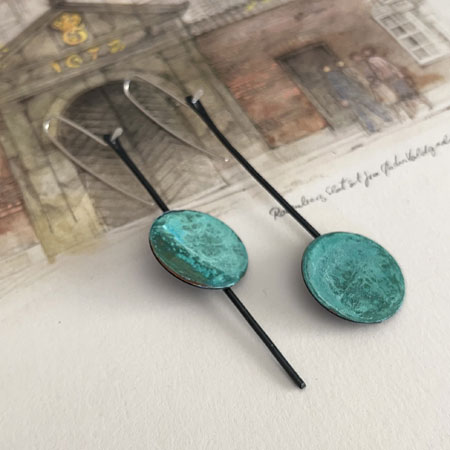Patina earrings
